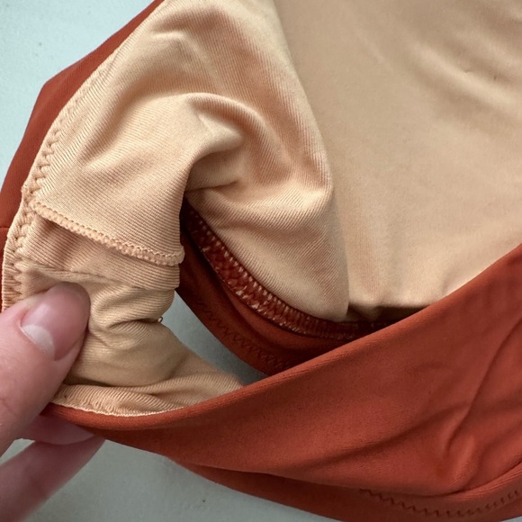 J.Crew Active Longline Swim Top Plus Size 3X Wildfire Color High Neck - Picture 7 of 7